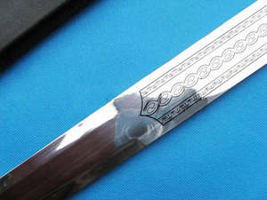 Espada Religiosa de los Caballeros Templarios - Mio Cid, Funda Dorada Anointada, Grabado de Tótem, 49, Precio Bajo, Servicio OEM Personalizado - Product Image 5