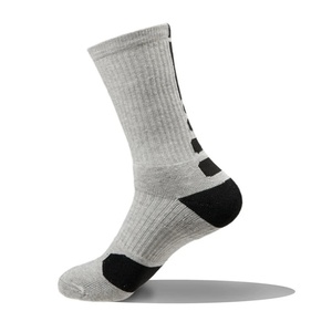 <b>Custom</b> Crew Cuff <b>Grip</b> Bottom <b>Socks</b> Non Slip Football Sports <b>Socks</b> Autumn Youth 100% Cotton Eco-Friendly Sports <b>Socks</b> - Product Image 3