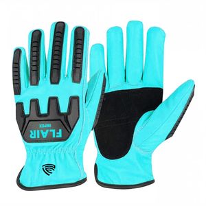 Gants à impact thermique en cuir de chèvre renforcé paume Keystone pouce froncé élastique TPR garde dos pour les scènes d'hiver en plein air - Product Image 6