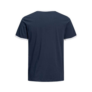 T-shirts pour hommes à col montant, impression personnalisée de logo unisexe, qualité supérieure, poids lourd, 100% coton, respirant, séchage rapide, manches courtes - Product Image 4