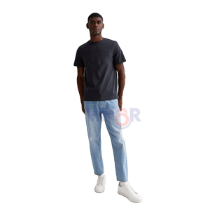 Camiseta de manga corta con cuello redondo de algodón 100% al por mayor, ropa de calle estampada antiarrugas para hombres y mujeres, jersey tejido con letras - Product Image 2