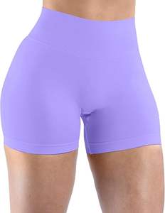 Yoga extensible pour femmes avec poches latérales Short de yoga taille croisée Gym active 100% polyester avec qualité élevée et supérieure - Product Image 6