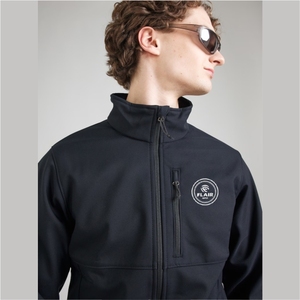 Men's Wholesale Softshell Jacket Windproof and Waterproof Breathable Plain <b>Coat</b> Streetwear Style with Embroidered Technics - Product Image 5