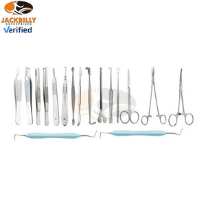 Juego de Instrumentos Quirúrgicos Manuales de Acero Inoxidable de 30 Piezas, Completo para Desbridamiento General, Cuidado de Heridas, Instrumentos Médicos, Apósito, Excisión - Product Image 3