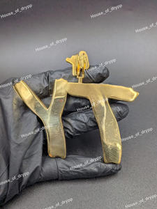 จี้ตัวอักษร TY ประดับเพชรโมอิสซาไนต์ เงินแท้ 925 สไตล์ฮิปฮอป สร้อยคอแฟชั่นสำหรับผู้ชายและผู้หญิง - Product Image 2