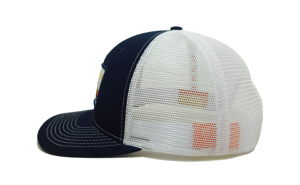 Sombreros de camionero de 6 paneles con parche de logotipo tejido personalizado al por mayor, gorras con ala curva trasera de malla ODM, fábrica de sombreros de estilo deportivo de Vietnam - Product Image 3