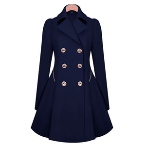 2025 Style coréen femmes Trench manteau élégant mi-long pardessus avec manches longues bouton printemps automne décontracté mode cuir - Product Image 1