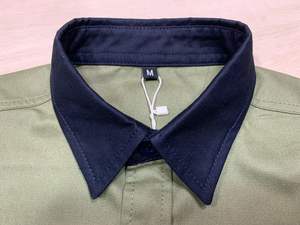 Chemise de travail d'été à manches longues en popeline de sergé 100% coton pour hommes vêtements de tous les jours décontractés les plus vendus - Product Image 4