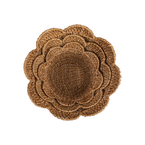 Meilleures ventes de paniers de rangement en jonc de mer avec une conception créative de dessus de pétoncle organisant des pots de plantes et des jardinières du Vietnam - Product Image 3