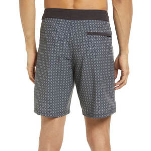 Pantalones Cortos de Playa para Hombre, Lona Gris Carbón, Estampado de Microdiamantes, Protección Solar UPF 50+, Secado Rápido, Impermeables - Product Image 3
