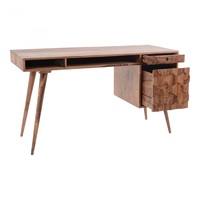Table de bureau commerciale convertible en bois massif, pré-assemblée, faite à la main, de luxe moderne, personnalisable – Grande Vente