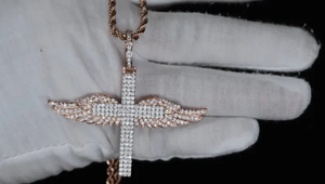 Vvs clarity Moissanite diamant personnalisé entièrement glacé pendentif rond Hip Hop pendentif pour hommes femmes - Product Image 2