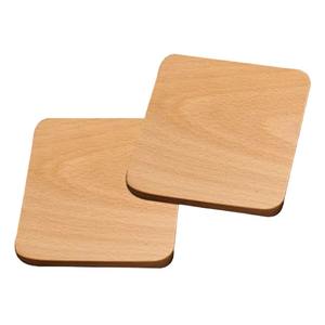 Ensemble de sous-verres en bois naturel élégant et moderne pour le thé, le café et le jus de fruits tapis ronds pour la cuisine et la décoration intérieure - Product Image 1