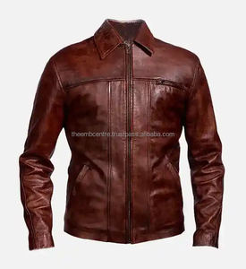 Veste en cuir souple réglable pour hommes Nouvelle arrivée Vêtements de mode à manches longues Dernier style pour les soldes d'hiver Veste pour hommes - Product Image 1