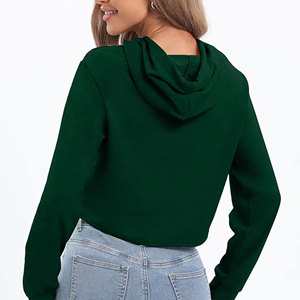 Sudaderas con capucha de alta calidad para mujer, Sudadera corta con capucha, jersey de manga larga, ropa de gimnasio informal personalizada - Product Image 6