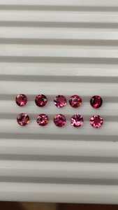 พลอยควอตซ์กึ่งมีค่าขนาด3มม. พลอยพลอยพลอยพลอยสีชมพูสีเขียวทัวร์มาลีนแหล่งกำเนิดตามธรรมชาติ - Product Image 5