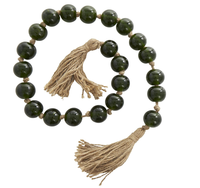 Guirlande de perles en résine faite à la main de haute qualité, classique, premium, pour décoration de table intérieure, 32 pouces, couleur personnalisable, Noël