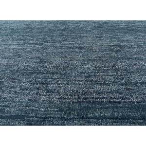 พรมถักมือสีน้ำเงินล้วน ทำจากขนแกะอัฟกันและปอกระเจา รุ่น AKWJ-1001 สำหรับใช้ในบ้าน - Product Image 3