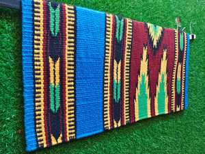 Western Show Horse Saddle Blanket Diseño de Nueva Zelanda Manta de sillín de lana hecha a mano Top Wool Saddle Pad Size - Product Image 6