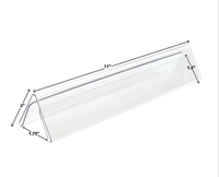 Support de Présentation en Acrylique Double Face Personnalisé pour Plaque Nominale, Support de Bureau Triangulaire Transparent en Forme de A pour Bureau et Commerce de Détail, Chine
