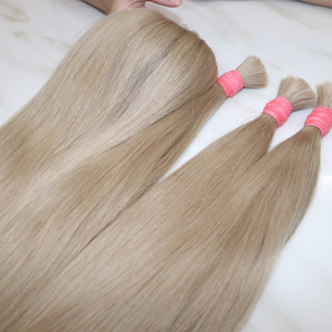 Hot selling human hair extensions Bulk color slavic hair high quality silky & smooth