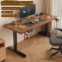 Escritorio de Oficina Eléctrico Rectangular OEM con Altura Ajustable, Mesa de Computadora Ancha y Resistente con Pantalla, Escritorio de Juegos de Madera Sólida para el Hogar