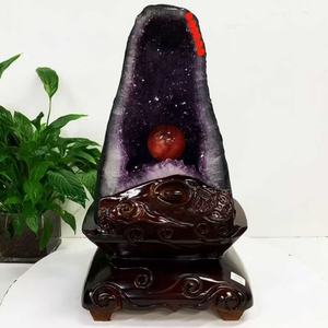 Prix d'usine Grotte <span class=keywords><strong>de</strong></span> cristal géode d'<span class=keywords><strong>améthyste</strong></span> naturelle d'Uruguay pour la prospérité et la protection selon le Feng Shui - Product Image 4