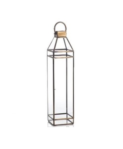 Latest Hanging Brass Lantern for Garden Home Hotels Decoration in Natural Brass Finished Candle Pillar in Cheap Prices - Product Image 1