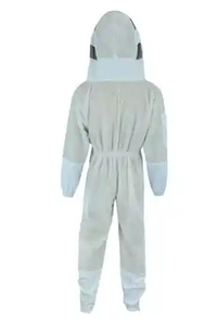 Combinaison de protection complète en coton pour l'apiculture avec capuchon en voile pour la sécurité des piqûres d'abeilles et la récolte du miel - Product Image 2