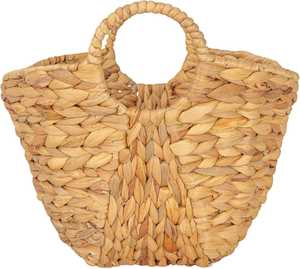 Panier de rangement de cuisine pliable en jute et coton, écologique, noir et blanc, pour fruits - Product Image 5