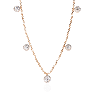 Wholesale Custom High Quality Round IGI Certified CVD Lab Grown Diamond <b>Necklace</b> for Women - Product Image 1