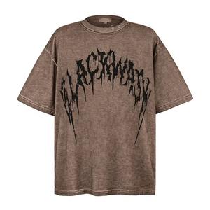 Meilleure qualité Pakistan fabricant t-shirt Oem Service acide lavé t-shirt O cou à manches courtes hommes chemises - Product Image 1