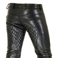2024 meilleure vente prix raisonnables en cuir hommes pantalons sur mesure en cuir hommes pantalons pour une utilisation en plein air porter conception desservie par OEM