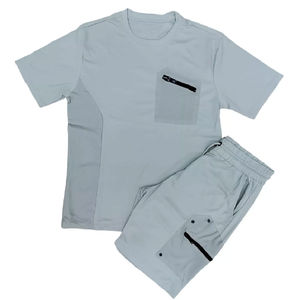 Winter Men <b>Half</b> <b>Sleeves</b> <b>Shirts</b> And Shorts Summer Casual Set Fashion Shorts Sets For Men Free Design Custom Made Logo Short Sets - Product Image 2