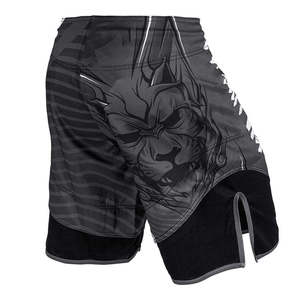Shorts MMA en toile de haute qualité, logo personnalisé, shorts UFC, shorts de grappling, cordon de serrage, séchage rapide, respirant, imprimé - Product Image 2