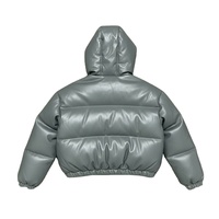 Chaqueta de Invierno Acolchada con Capucha, Personalizada con Logotipo, para Hombre, Talla Grande, Transpirable, Resistente al Viento, Estilo Universitario