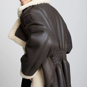 Veste en cuir pour femmes de nouveau style | Meilleures vestes en cuir de mode pour femmes d'arrivée pour vêtements d'hiver/Vestes en cuir à manches longues - Product Image 3