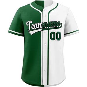 Gran oferta, camisa de béisbol raglán de poliéster 100% en blanco personalizada/camiseta de béisbol personalizada con botones - Product Image 3