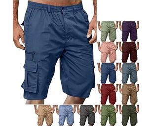 Nouveaux shorts cargo d'été shorts cargo bleu marine très vendus joggeurs décontractés personnalisés unis pour hommes shorts de course en gros OEM - Product Image 1