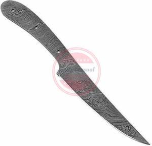 Cuchillo de cocina de acero de Damasco de alta calidad, hoja en blanco forjada a mano profesional - Product Image 3