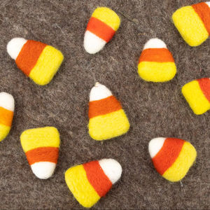 5cm Felt Halloween Candy Corn for Halloween Decorations Mantel Garlands Decor <b>Ornaments</b> - Product Image 1