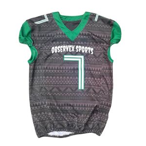 Conjunto de uniforme de fútbol americano personalizado para hombre transpirable 100% poliéster ropa de equipo de calidad única - Product Image 2