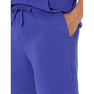 Shorts de sport décontractés en molleton pour hommes, 100% coton, taille mi-élastique, respirant, écologique, séchage rapide, confort d'entraînement, durable - Product Image 5