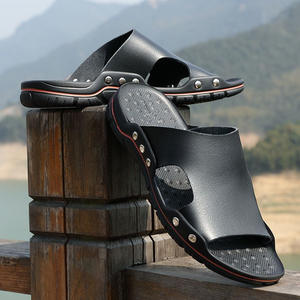 Sandalias Árabes Casuales para Hombre al por Mayor, Talla Grande, Chanclas Planas con Parte Superior de PU, Forro de Microfibra y Suela de Goma para Verano - Product Image 1