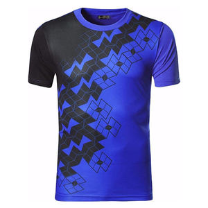 Camisetas de manga corta sólidas para hombre de tela tejida de poliéster 100% con estampado de sublimación blanqueada de secado rápido y transpirable - Product Image 3