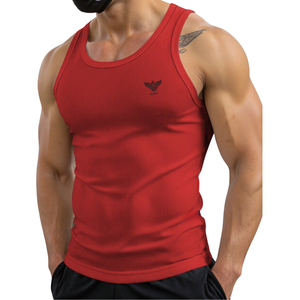 Débardeur côtelé pour homme, sans manches, coupe musclée, respirant, en maille extensible, pour le sport, la gym, l'entraînement, décontracté, été - Product Image 1