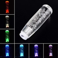 Voiture cristal transparent led pommeau de levier de vitesse voiture modifié pommeau de levier de vitesse coloré couvercle de pommeau de levier de vitesse de voiture