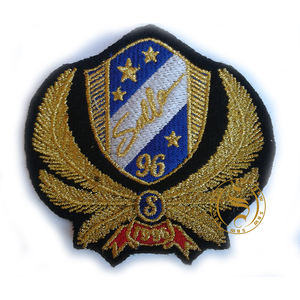 High Quality Hand-Embroidered <b>Badges</b> Custom Designed with Beads OEM Sew-On Embroidery <b>Badges</b> for Decorations - Product Image 6