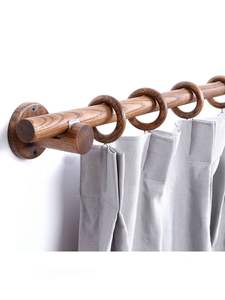 Support de rideau en bois de haute qualité avec un élégant design sculpté parfait pour les couloirs des chambres ou les paramètres de fenêtre du salon - Product Image 6