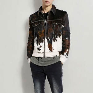แจ็กเก็ตหนังผู้ชายแบบฮิปฮอประบายอากาศได้ดีแนวสตรีท400GSM - Product Image 3